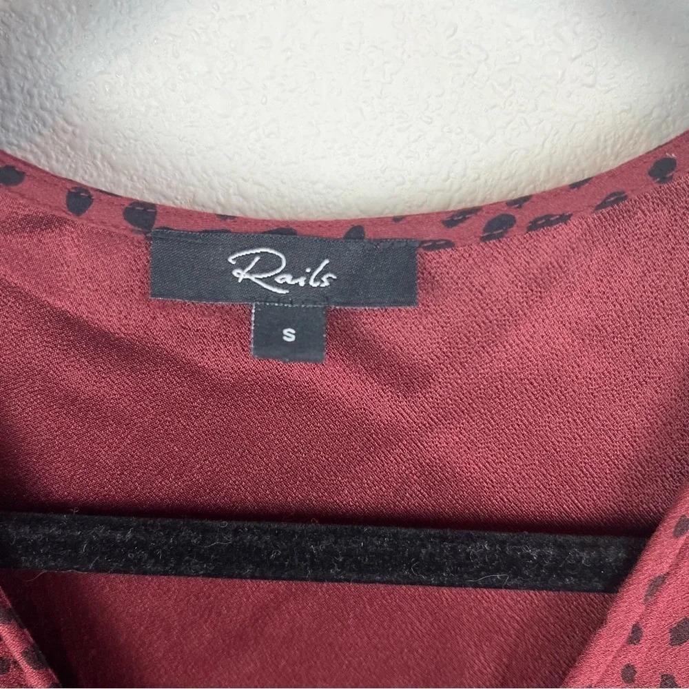 Rails Jet Printed Jumpsuit Rust Casual Women’s Sm… - image 4